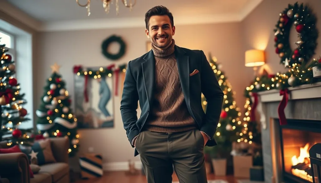 outfit smart casual uomo Natale