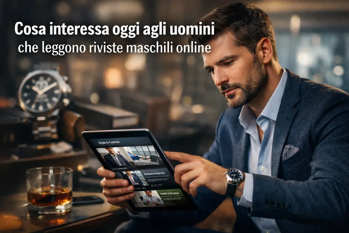 Cosa interessa oggi agli uomini che leggono riviste maschili online