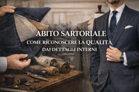Un abito sartoriale si valuta prima dall’interno.