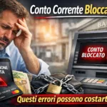 Trovarsi con il conto corrente bloccato è una delle situazioni più stressanti per un uomo che lavora, gestisce una famiglia o un’attività.