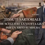 Un abito sartoriale nasce dal tessuto