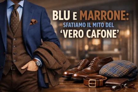 come abbinare blu e marrone