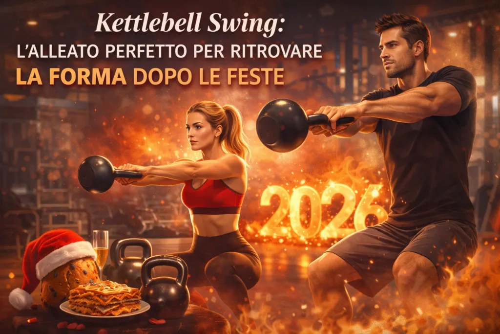 Il kettlebell swing è l'esercizio che stavi cercando per bruciare il grasso accumulato durante le abbuffate festive e ripartire con il piede giusto nel 2026