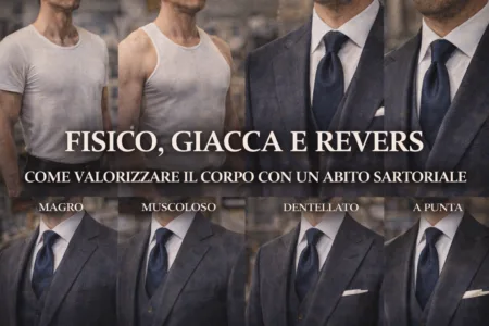 Ogni giacca ha una struttura e un revers pensati per valorizzarlo.