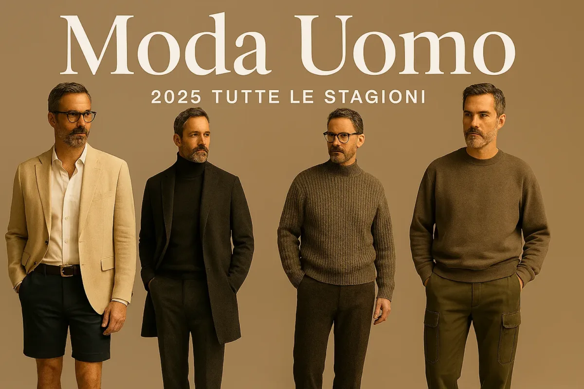 Nel 2025, la moda maschile si è concentrata su un equilibrio tra stile e praticità, con un forte ritorno ai tessuti naturali ed alle influenze sportive