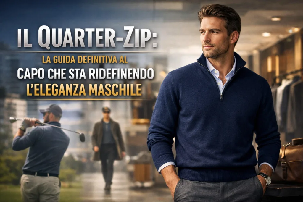 C'è stato un tempo in cui il quarter-zip era confinato ai campi da golf e alle domeniche in famiglia; oggi, dopo aver conquistato le passerelle di Chanel e i feed social della Gen Z, questo capo sta vivendo una seconda giovinezza che merita la nostra attenzione.