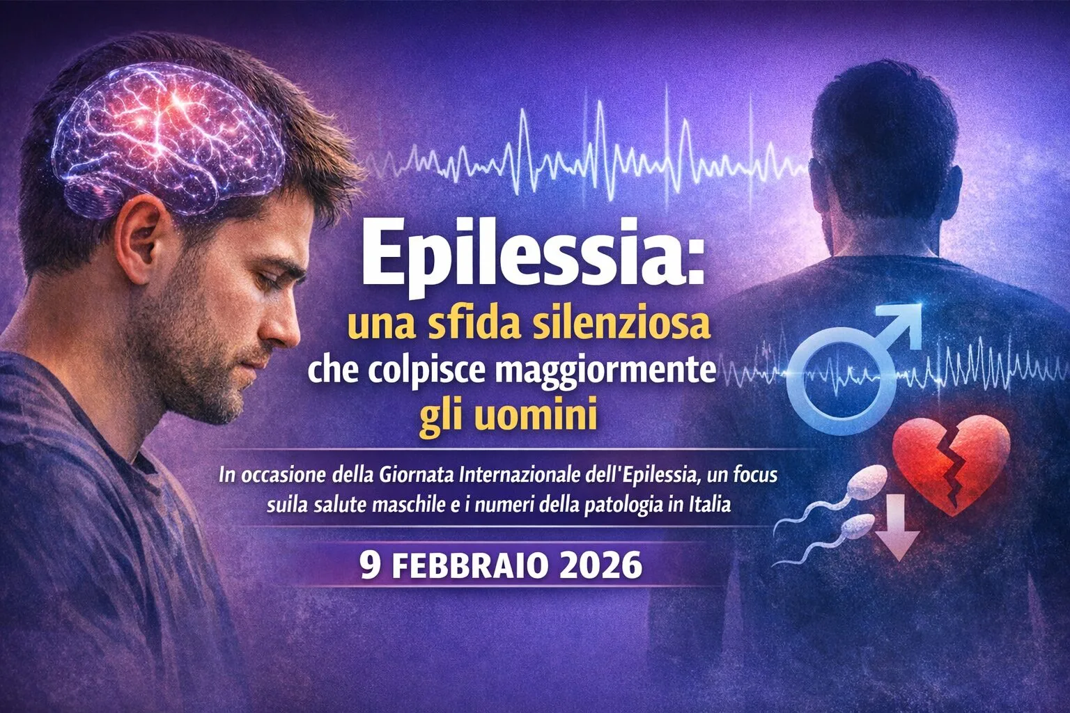 Oggi, in occasione della Giornata Internazionale dell'Epilessia, un focus sulla salute maschile e i numeri della patologia in Italia