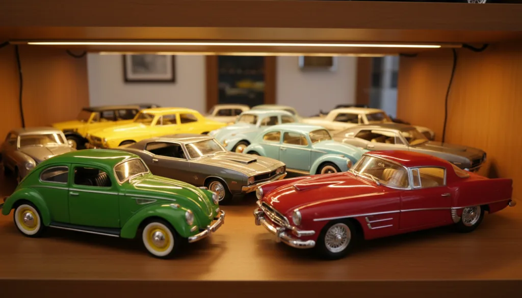 Collezione di auto d'epoca in miniatura
