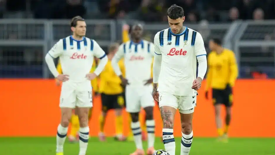 Serata amarissima per il calcio italiano in UEFA Champions League. Dopo il tracollo della Juventus a Istanbul, cade anche l’Atalanta, sconfitta 2-0 al Signal Iduna Park dal Borussia Dortmund nell’andata dei playoff.