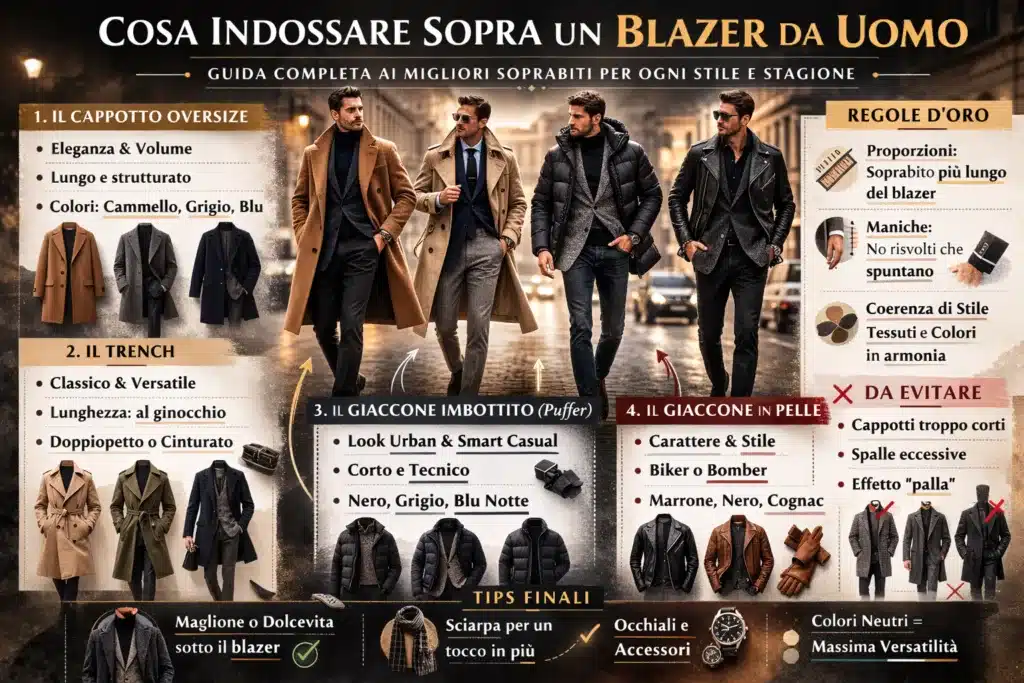 cosa si può indossare sopra un blazer