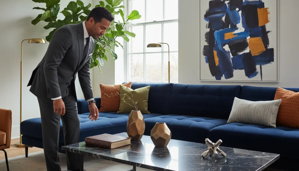 dettagli arredo stile maschile