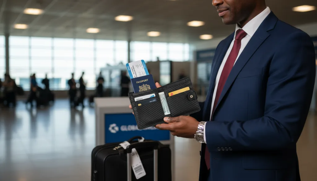 portafoglio portadocumenti sicurezza viaggio