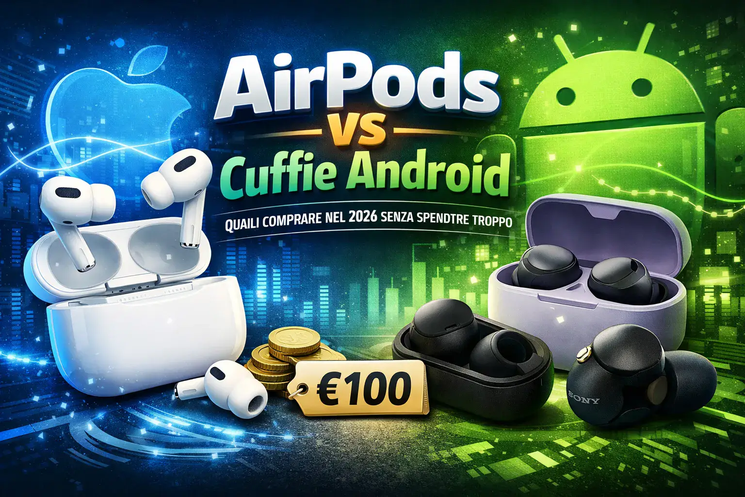 AirPods vs cuffie Android