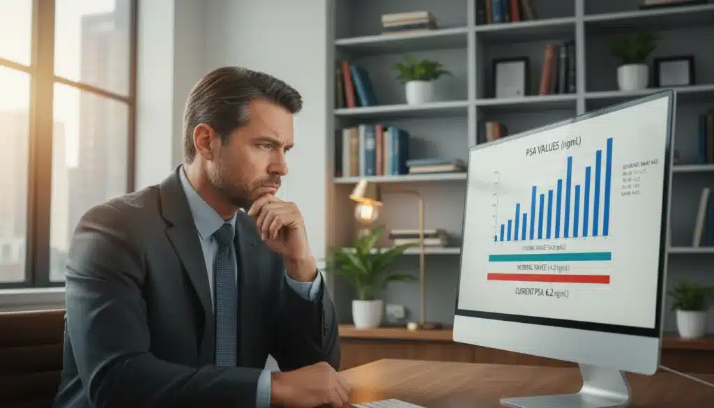 Valori del PSA e intervalli di riferimento ng/mL Valori del PSA e intervalli di riferimento ng/mL