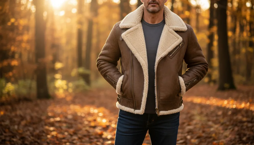 dettagli modello giubbotto montone