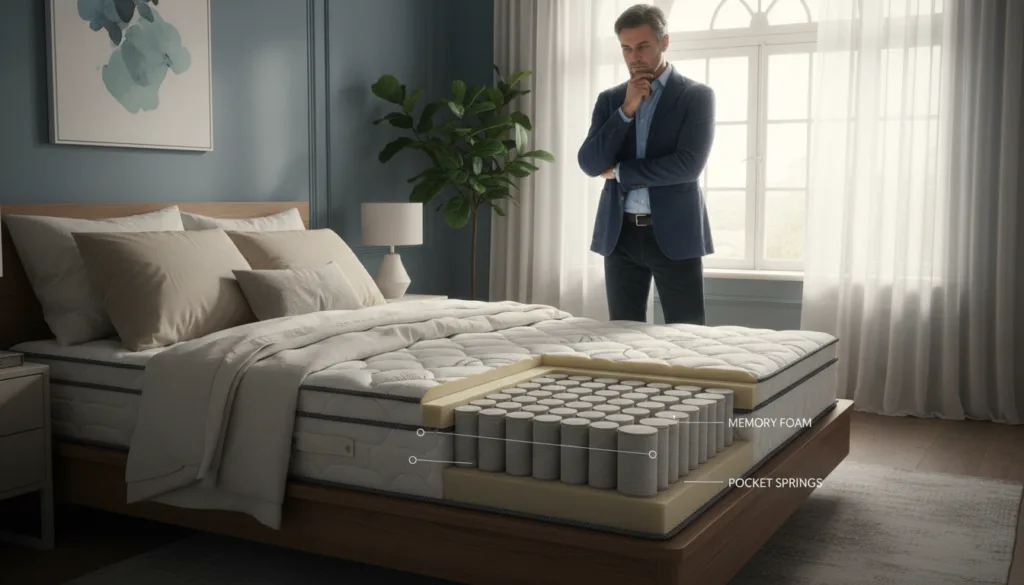 materiali memory foam molle insacchettate lattice