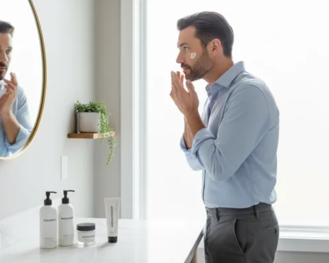 skincare uomo routine base